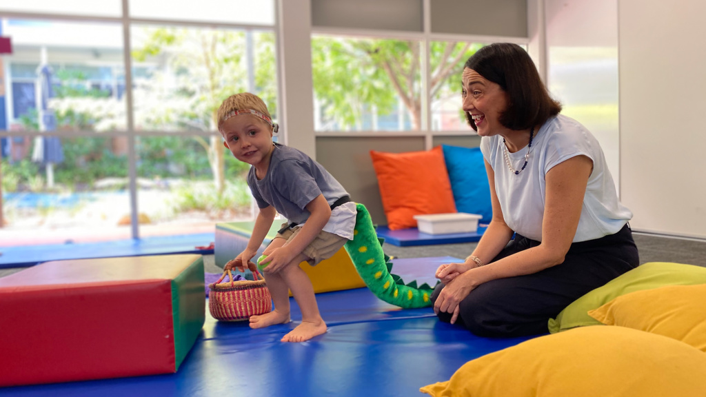 Child With Occupational Therapist