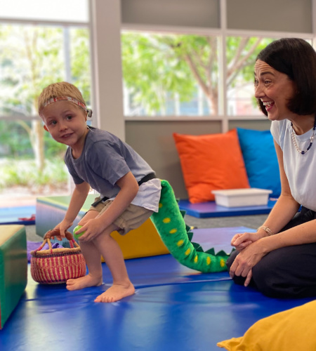 Child With Occupational Therapist
