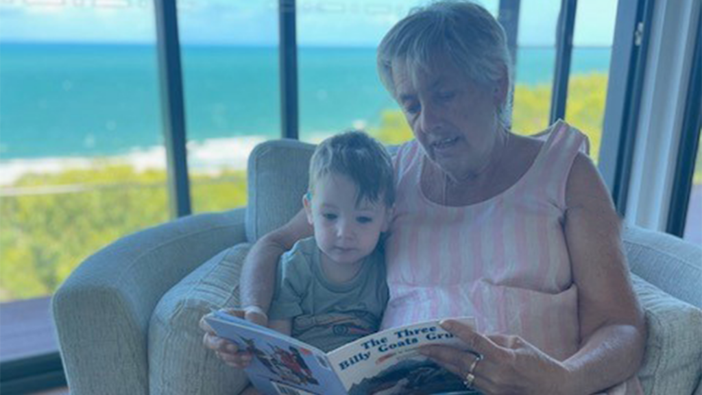 Max Reading With Grandma