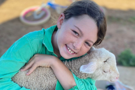 Emily With A Lamb